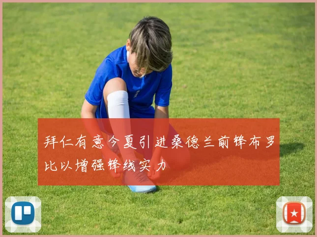 拜仁有意今夏引进桑德兰前锋布罗比以增强锋线实力